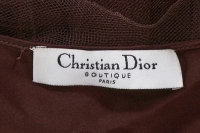 Lot 158 - A Christian Dior by John Galliano embroidered brown tulle evening gown, 'Off Duty Icon' collection, Autumn-Winter 2005-06