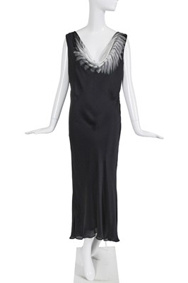 Lot 130 - An Alexander McQueen printed silk evening gown, commercial collection 2007