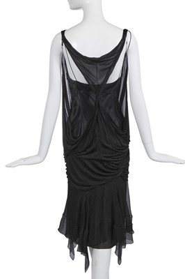 Lot 165 - A Christian Dior by John Galliano black silk satin dress, 'Homage to Marlene Dietrich' collection, Spring-Summer 2004