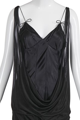 Lot 165 - A Christian Dior by John Galliano black silk satin dress, 'Homage to Marlene Dietrich' collection, Spring-Summer 2004