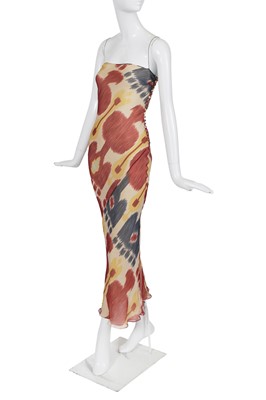 Lot 170 - A Christian Dior by John Galliano printed chiffon dress, commercial collection 2001