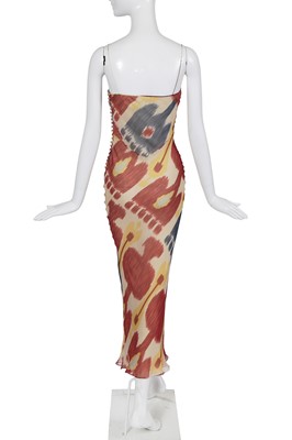 Lot 170 - A Christian Dior by John Galliano printed chiffon dress, commercial collection 2001