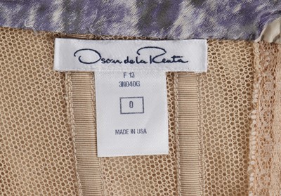 Lot 142 - An Oscar de la Renta chiné taffeta evening gown, Autumn-Winter 2013-14