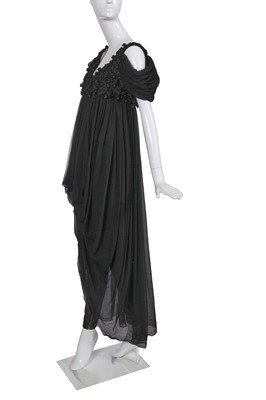 Lot 122 - An Alexander McQueen embellished black chiffon dress, 'The Girl Who Lived in the Tree' collection, Autumn-Winter 2008-09