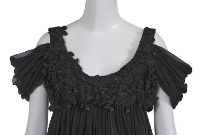 Lot 122 - An Alexander McQueen embellished black chiffon dress, 'The Girl Who Lived in the Tree' collection, Autumn-Winter 2008-09