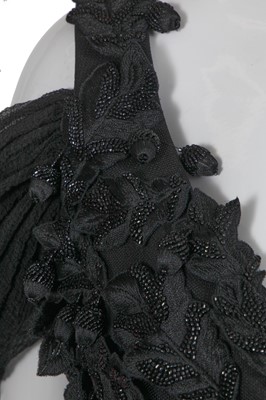 Lot 122 - An Alexander McQueen embellished black chiffon dress, 'The Girl Who Lived in the Tree' collection, Autumn-Winter 2008-09