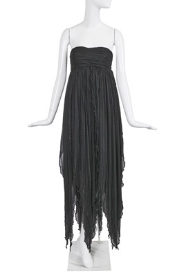 Lot 124 - An Alexander McQueen black chiffon dress, 'The Girl Who Lived in the Tree' commercial collection, Autumn-Winter 2008-09
