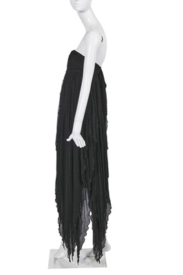 Lot 124 - An Alexander McQueen black chiffon dress, 'The Girl Who Lived in the Tree' commercial collection, Autumn-Winter 2008-09
