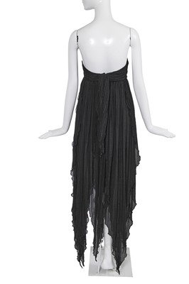 Lot 124 - An Alexander McQueen black chiffon dress, 'The Girl Who Lived in the Tree' commercial collection, Autumn-Winter 2008-09