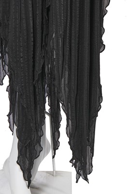 Lot 124 - An Alexander McQueen black chiffon dress, 'The Girl Who Lived in the Tree' commercial collection, Autumn-Winter 2008-09