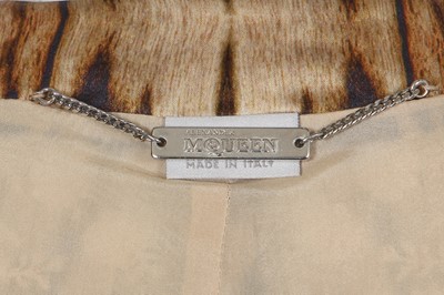 Lot 118 - An Alexander McQueen wood-grain print silk ensemble, 'Natural Distinction, Un-Natural Selection' collection, Spring-Summer 2009