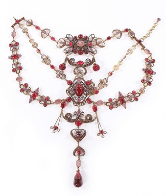 Lot 101 - A large Iradj Moini Indian inspired choker/bib...