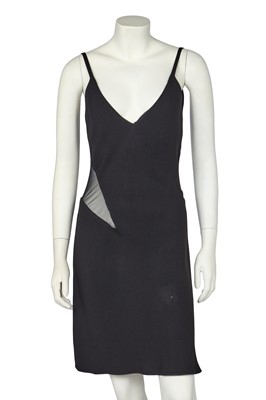 Lot 477 - A John Galliano black crêpe mini dress, late 1980s-early 90s