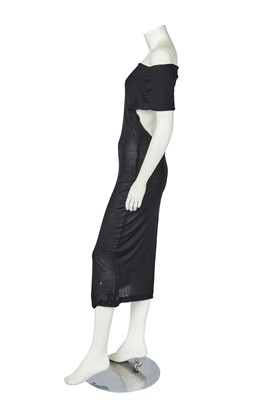 Lot 426 - An Alexander McQueen black jersey dress, 'Number 13', Spring-Summer 1999