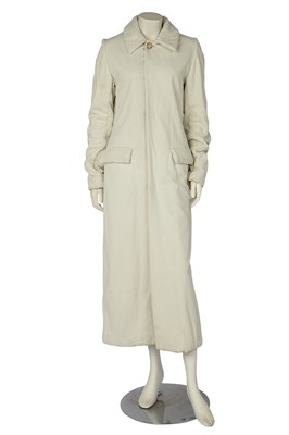 Lot 437 - A Maison Martin Margiela padded white cotton coat, Autumn-Winter 1993-94