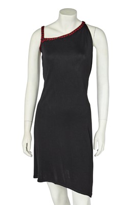 Lot 191 - An Alexander McQueen black jersey mini dress, 'Eye' collection, Spring-Summer 2000