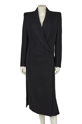 Lot 198 - An Alexander McQueen black wool coat, 'What a Merry Go Round' collection, Autumn-Winter 2001-02