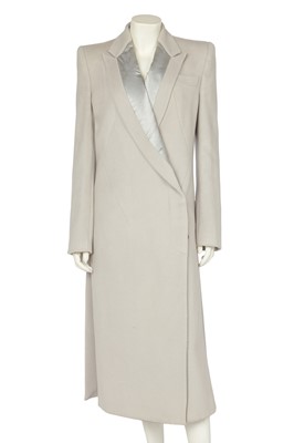 Lot 202 - An Alexander McQueen grey wool coat, 'What a Merry Go Round' collection, Autumn-Winter 2001-02