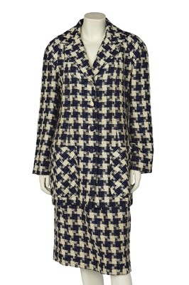 Lot 280 - A Balenciaga la Dix checked wool suit, circa 1994