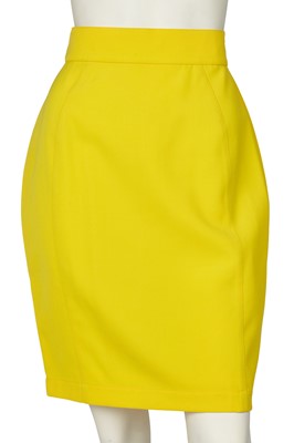 Lot 409 - A Thierry Mugler brilliant yellow suit, late 1980s-early 1990s