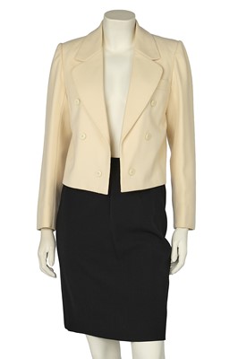Lot 500 - An Yves Saint Laurent haute couture skirt suit, circa 1981