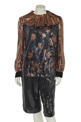 Lot 514 - An unusual Christian Dior sequined shorts ensemble, late 1970s