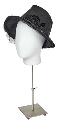 Lot 244 - A Christian Dior by John Galliano grey wool trilby, early 2000s