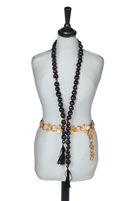 Lot 507 - An Yves Saint Laurent necklace and a belt, 1980s