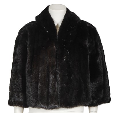 Lot 644 - A Christian Dior brown mink fur jacket, 1950s