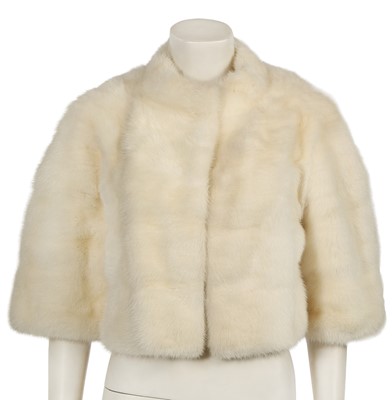 Lot 649 - A Jeanne Lanvin cream mink jacket, 1950s