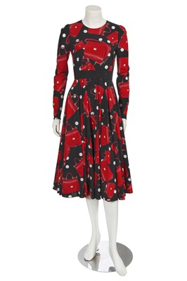 Lot 119 - A Dolce & Gabbana printed silk cocktail dress, Autumn-Winter 2018-19