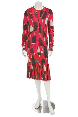 Lot 117 - A Dolce & Gabbana ice-cream printed ensemble, Spring-Summer 2019