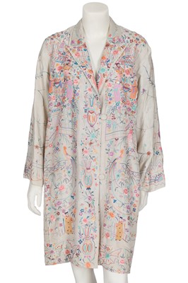 Lot 793 - A Cantonese embroidered evening coat for the European market, Chinese, 1930s
