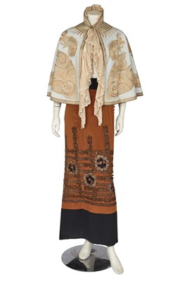 Lot 781 - An Ottoman Turkish embroidered cape, 1890s