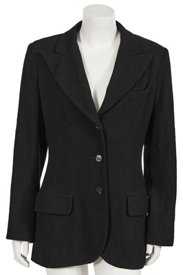 Lot 30 - A Chanel by Karl Lagerfeld black wool jacket, Spring-Summer 1998