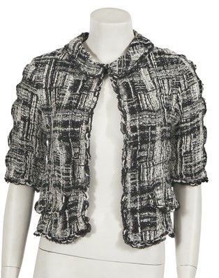 Lot 1 - A Chanel by Karl Lagerfeld black and white tweed jacket, Cruise 2007