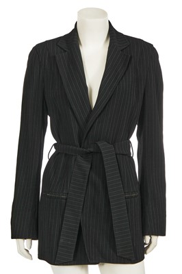 Lot 73 - An Hermès wool-blend pinstriped jacket, early 1990s