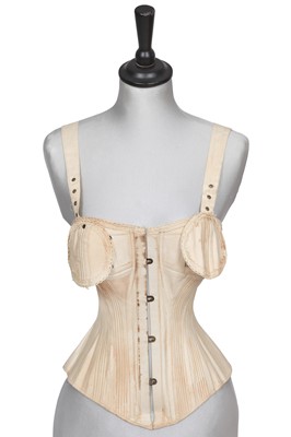Lot 726 - A Warner Brothers Coraline cotton-twill nursing corset, 1881