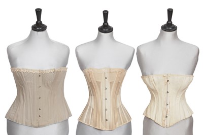 Lot 719 - Three corsets, 1890s