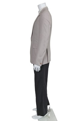 Lot 68 - A Carol Christian Poell men's black and grey textured silk suit, 'Dispossessed' collection, Spring-Summer 2005