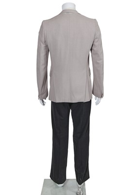 Lot 68 - A Carol Christian Poell men's black and grey textured silk suit, 'Dispossessed' collection, Spring-Summer 2005