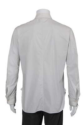 Lot 68 - A Carol Christian Poell men's black and grey textured silk suit, 'Dispossessed' collection, Spring-Summer 2005