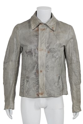 Lot 61 - A Carol Christian Poell men's garment-dyed grey leather jacket, 'On Demand' collection, Autumn-Winter 2005-06