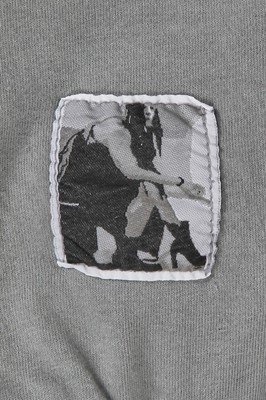 Lot 329 - A Rick Owens men's grey and black leather and cotton ensemble, circa 2008
