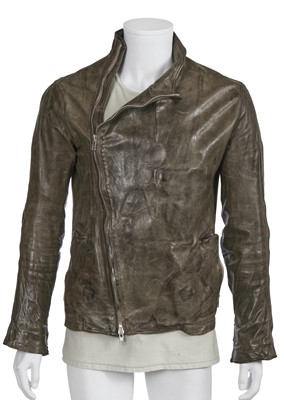 Lot 47 - A Carol Christian Poell men's garment-dyed gren-grey calfskin jacket, 'Paranoid' collection, Spring-Summer 2007