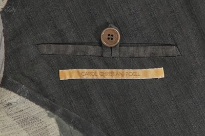 Lot 49 - A Carol Christian Poell men's grey cotton coat and shirt, 'Paranoid' collection, Spring-Summer 2007