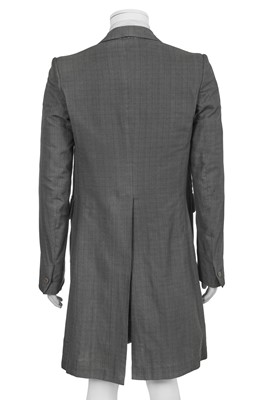 Lot 49 - A Carol Christian Poell men's grey cotton coat and shirt, 'Paranoid' collection, Spring-Summer 2007