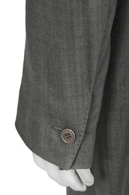 Lot 49 - A Carol Christian Poell men's grey cotton coat and shirt, 'Paranoid' collection, Spring-Summer 2007