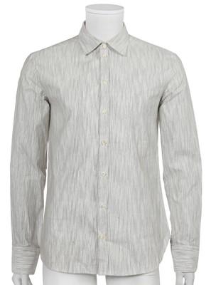 Lot 49 - A Carol Christian Poell men's grey cotton coat and shirt, 'Paranoid' collection, Spring-Summer 2007