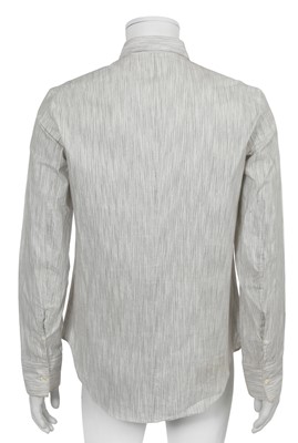 Lot 49 - A Carol Christian Poell men's grey cotton coat and shirt, 'Paranoid' collection, Spring-Summer 2007